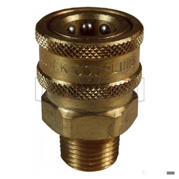 1/2 V COUP, 1/2 M-NPTF BRASS, UNVALVED